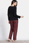 Zivame Mickey Mania Knit Poly Pyjama Set - Rio Red — thumbnail 4